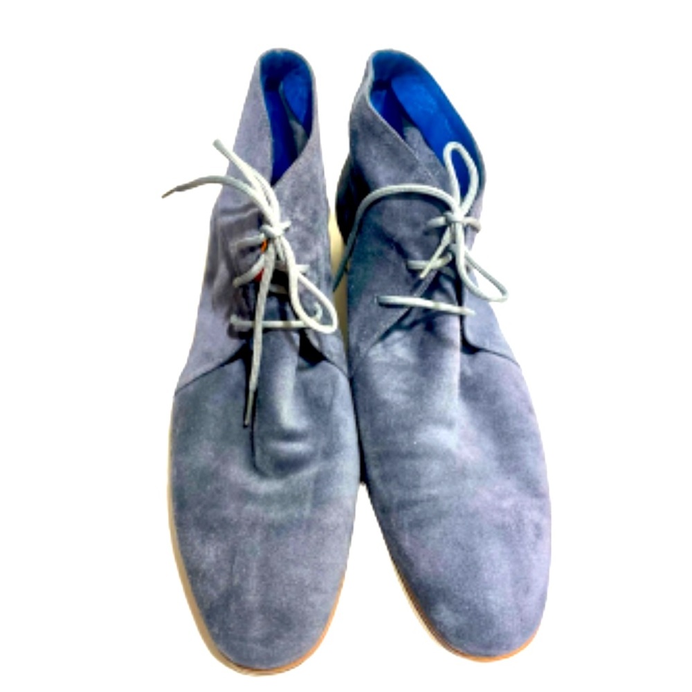 Men’s Hester Van Eeghen chukka boots gray suede size 39 lace up white sole